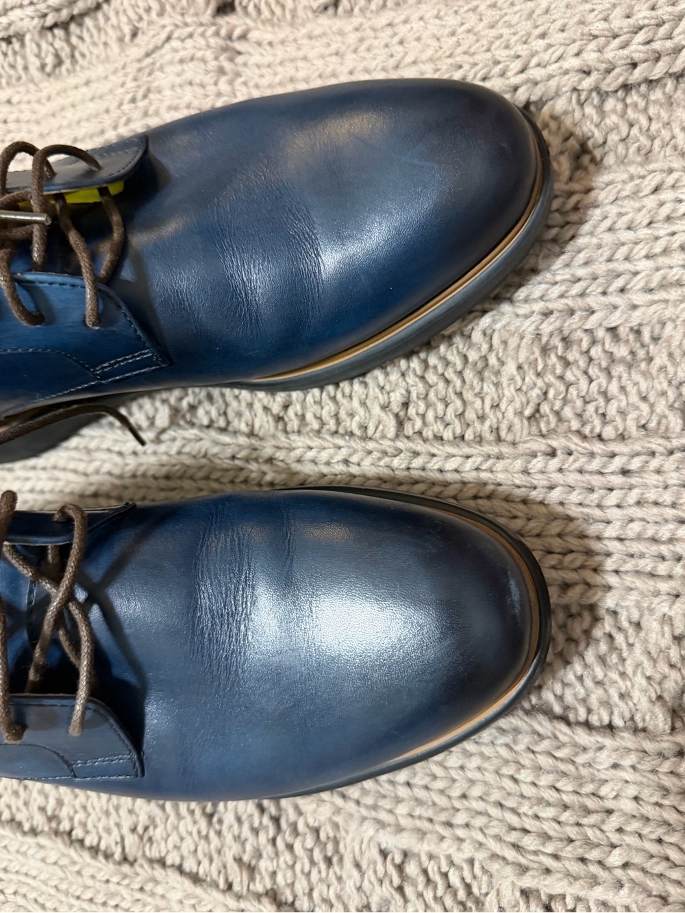 💥Florsheim Blue Leather Derby Men shoe. Very Nice! 💥Trusted Seller 💥 - Picture 6 of 7